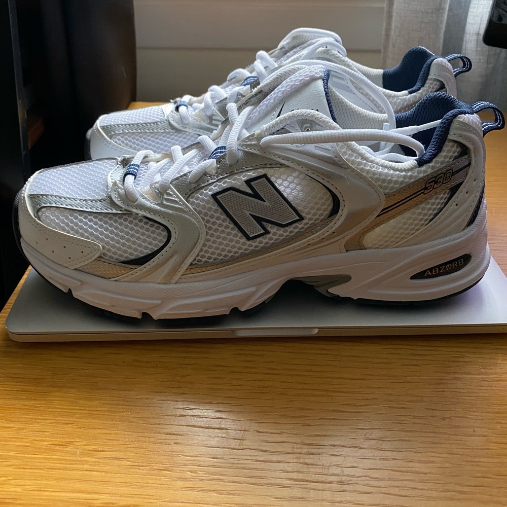 New Balance Navy and White Sneakers 530